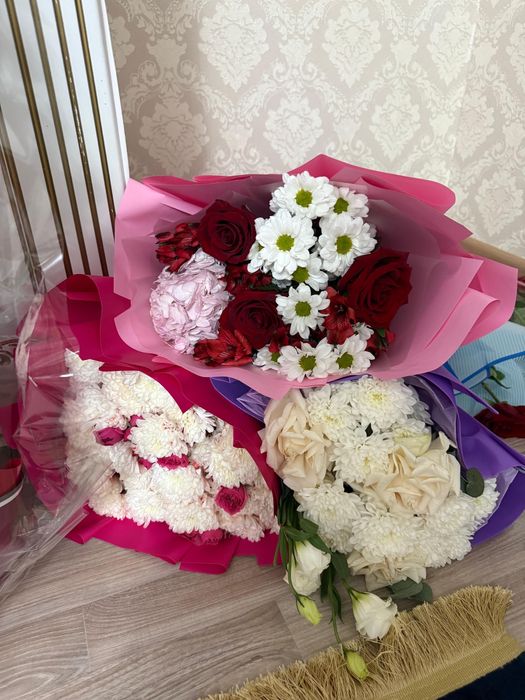 Цветы после мероприятия