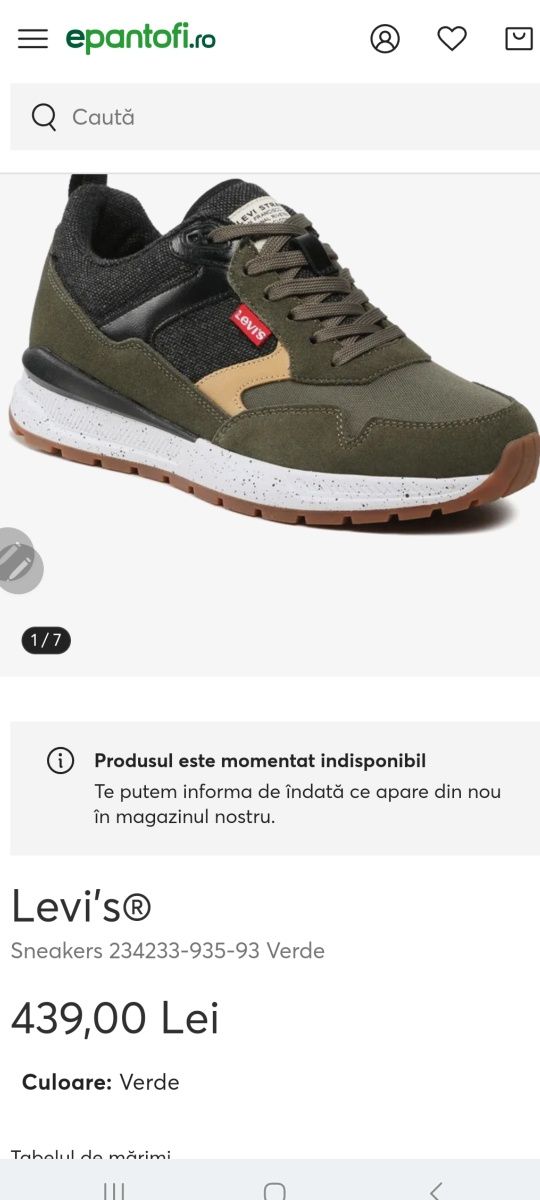 Levis originali M44.transport gratuit