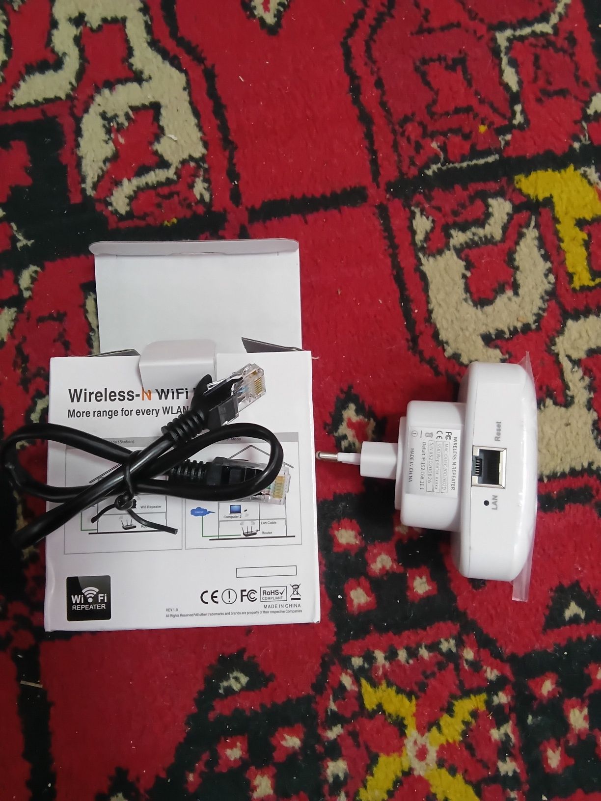 усилитель wifi репитер вайфай c LAN RG45