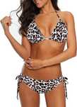 Costum baie Bikini 2 piese chilot + sutien pushup, animal print S,L,XL