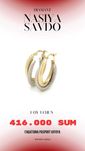 Tilla zirak "Graceful Hoop"