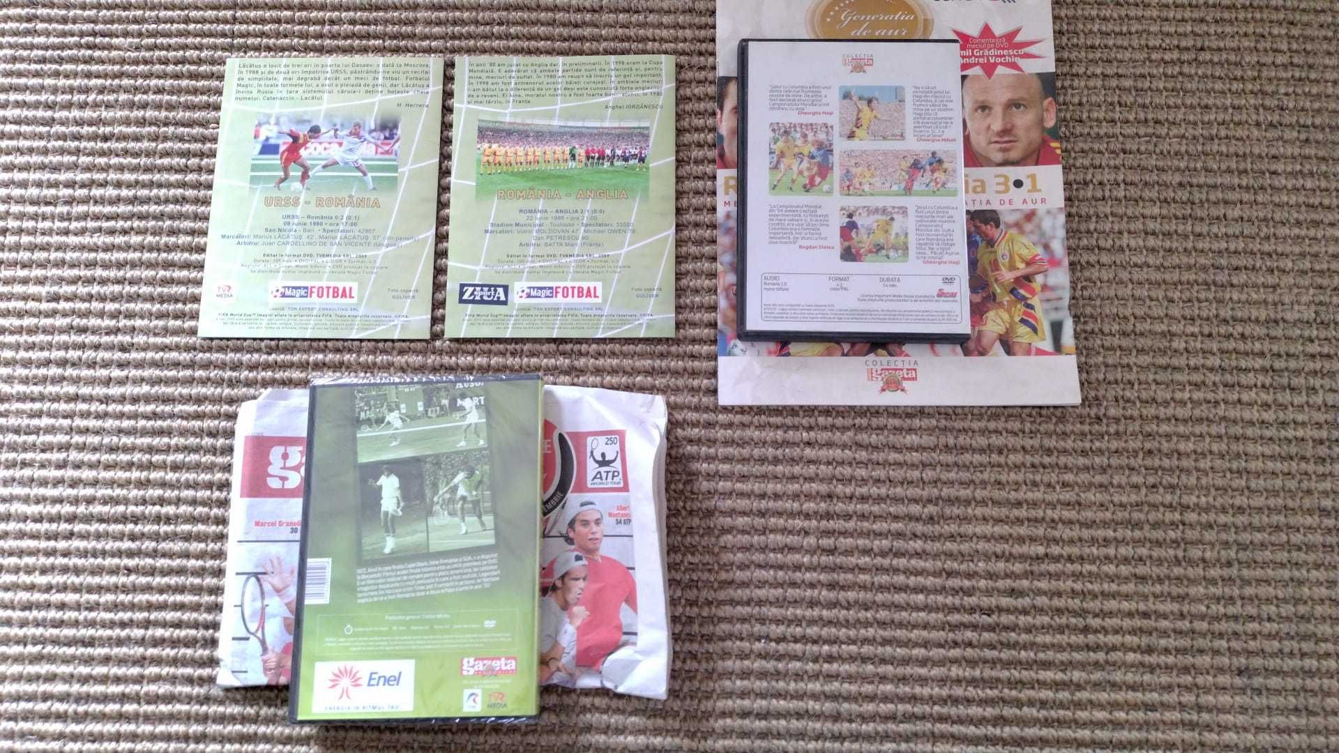 DVD-uri & VHS fotbal Romania, Dinamo / / tenis Nastase & Tiriac