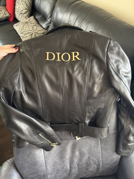 Яке от естествена кожа DIOR