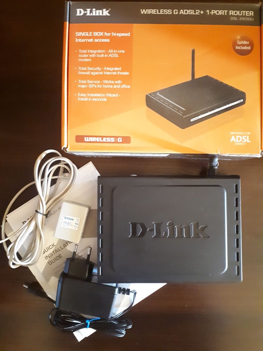 Модем ADSL-роутер D-Link DSL-2600U