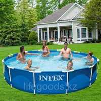 Каркасный бассейн для дачи круглый 366x76 cм Intex Интекс 28210