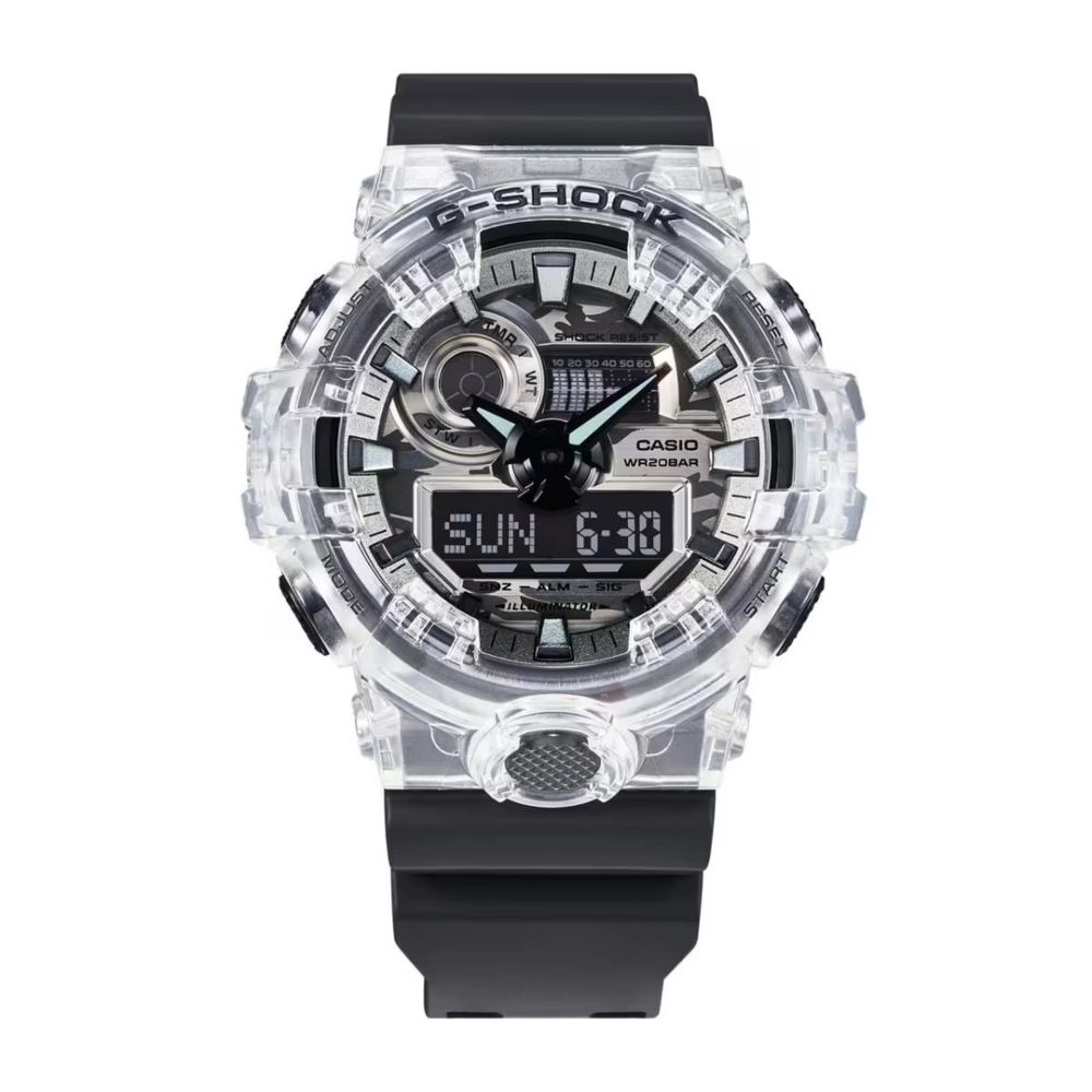 Casio G-Shock GA-700SKC-1A наручные часы Skeleton прозрачные оригинал