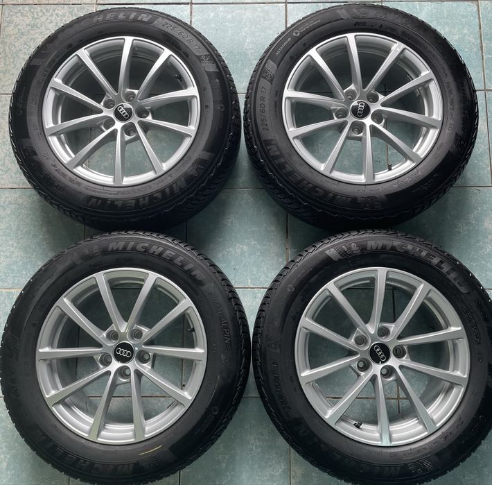 Jante aliaj R17 originale AUDI A6 C8 225/60/17 Iarna Michelin 2022