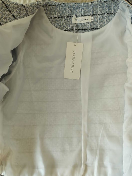 Твидовый пиджак в стиле Шанель  tvid kostyum