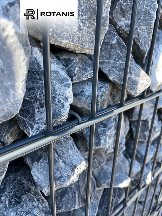 Gard piatra tip gabion Panou zincat + Piatra Naturala / Producator