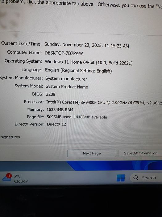 Pc Gaming, Cpu i5 gen9 ,Ram16gb,SSD 500GB+hdd 700gb,Nvidia Gtx 1650 OC