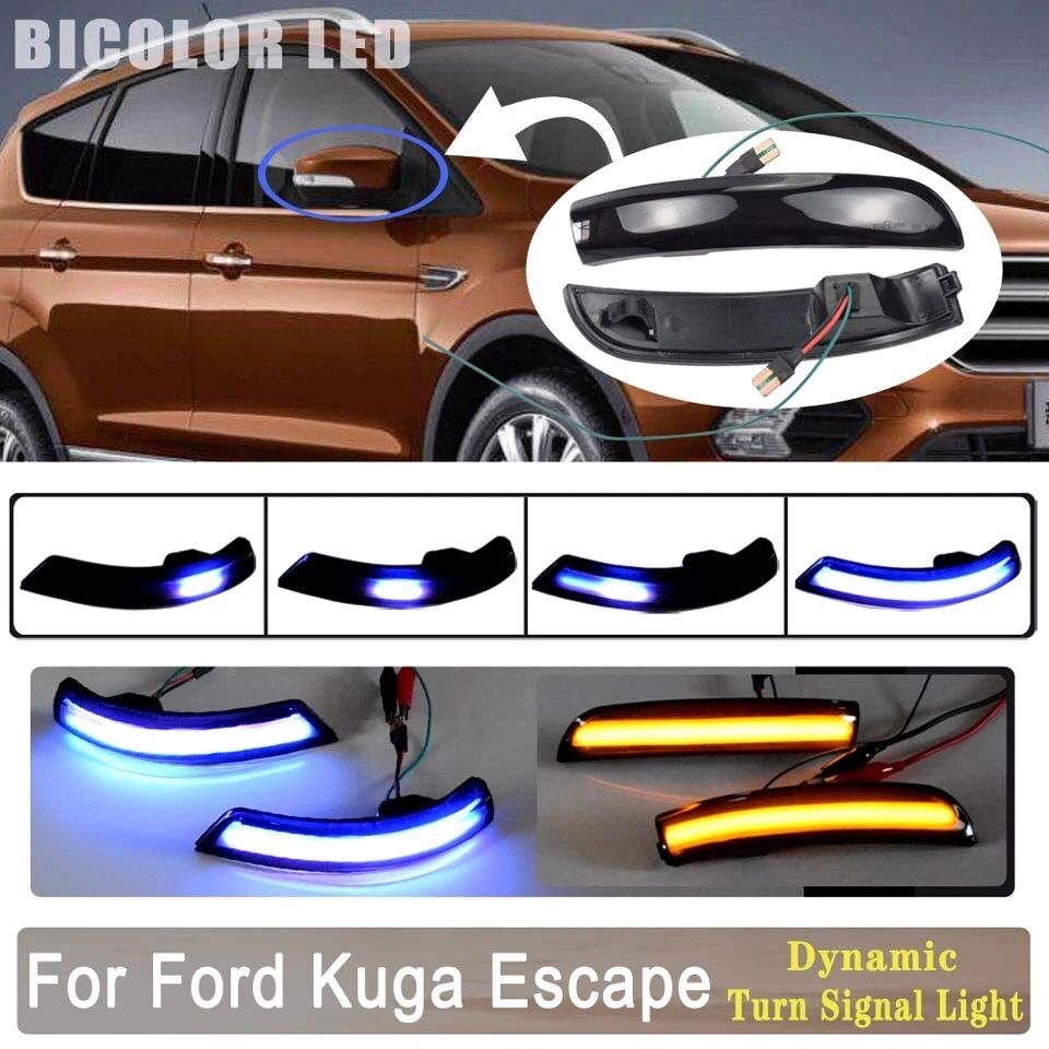 SET Semnalizare dinamica LED + FORD Kuga II, FORD EcoSport Escape