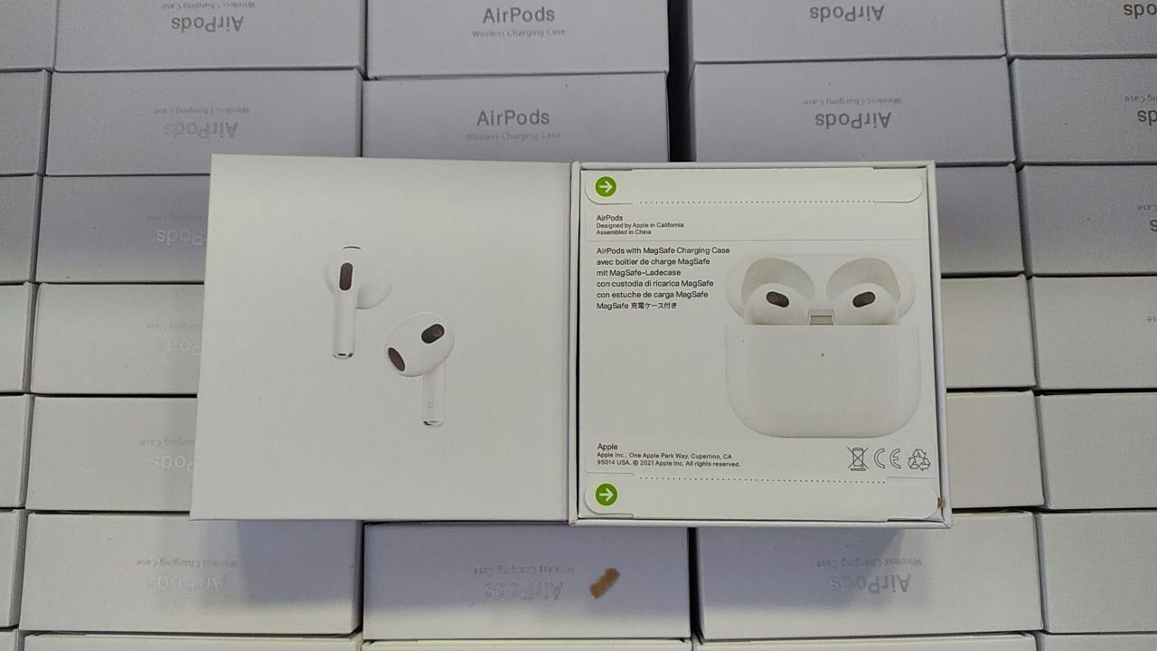 БЕПУЛ Доставка.Новые Airpods 3 lux ver. энг яхши люкс версияси.