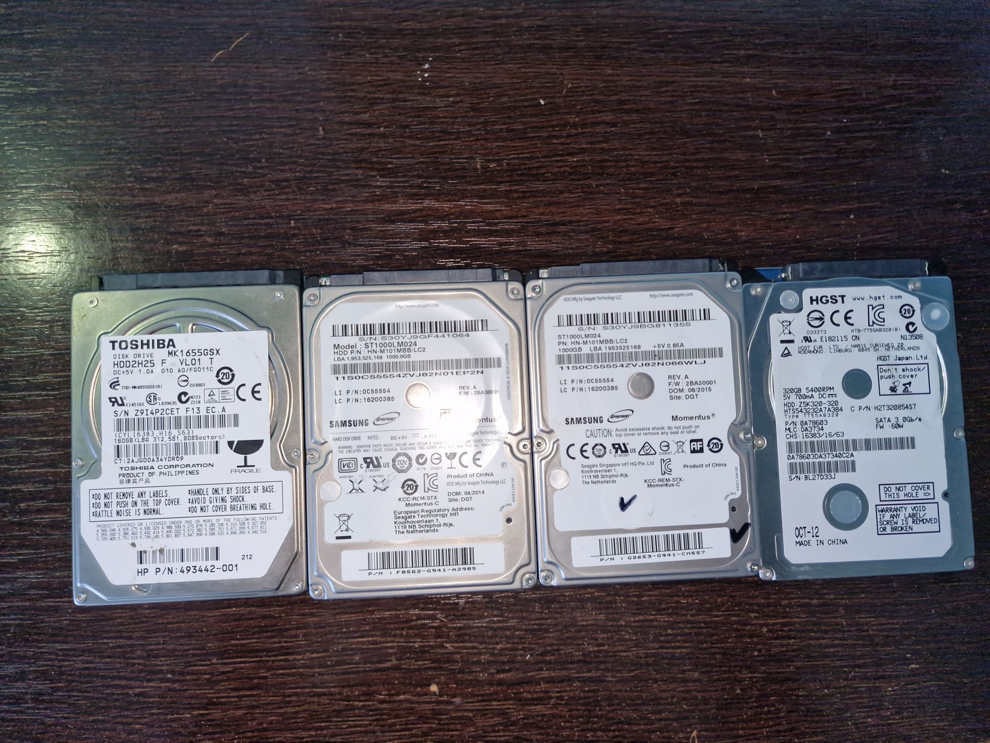 HDD laptop 160 gb 320 gb 1 tb