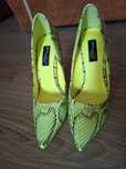 Vând pantofi stiletto, verde neon !
