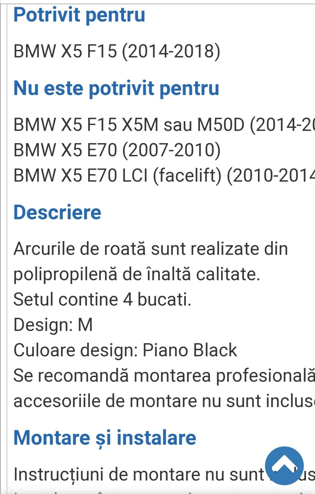 Extensii BMW f15