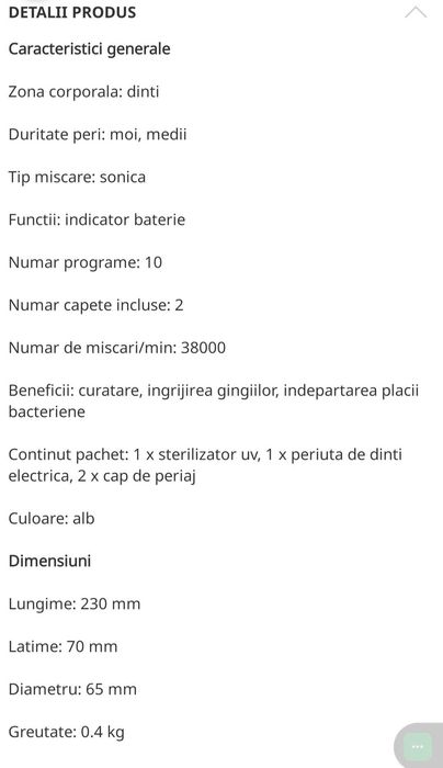 Periuță electrică