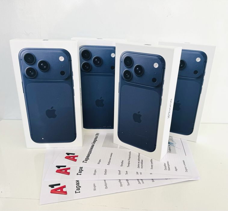Промо! НОВ! iPhone 17 Pro 256GB Deep Blue ГАРАНЦИЯ 24 Месеца!