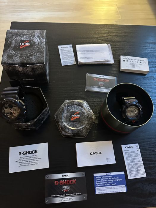 Ceas g-shock 5612 NEGRU si Ceas g-shock 3088 NEGRU-ROSU