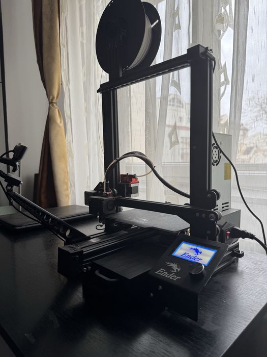 Creality Ender 3 Pro–placă silent,dual-gear, OctoPrint + cameră