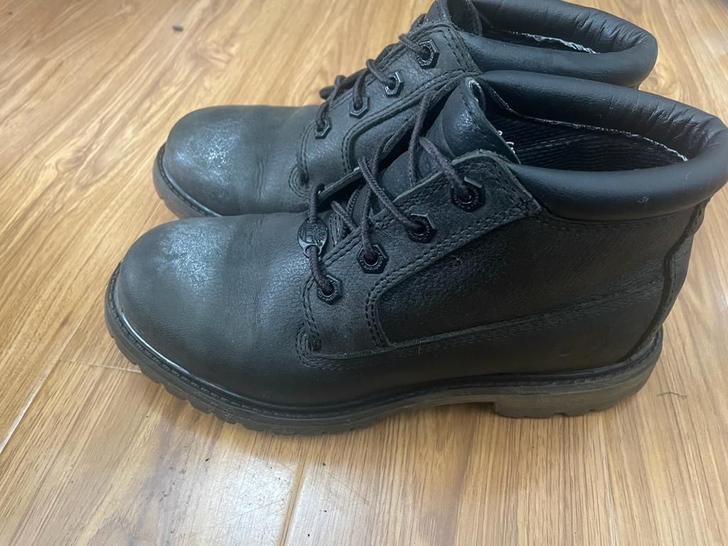 Ghete timberland nellie piele negre argintii