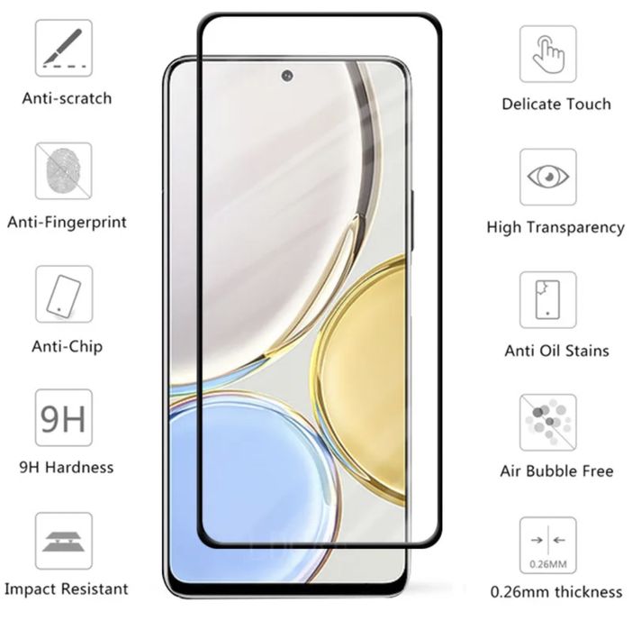 Folie sticla 20D FULL GLUE pt Honor Magic4 Lite / Honor X6 / Honor X8a