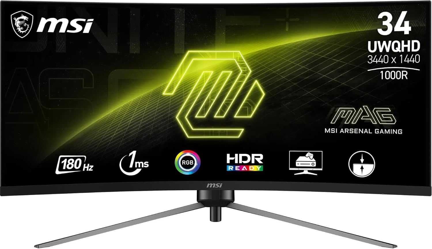 [НОВЫЙ] Монитор MSI MAG 345CQR | 34" UWQHD VA 180Hz 1ms Curved R1000