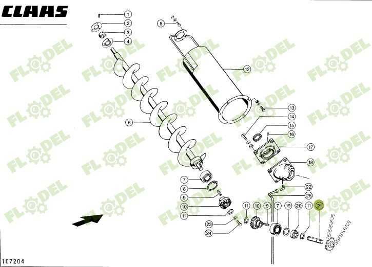 Ax grup descarcare combina CLAAS 605729