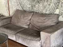 Canapea Baxter Budapest - piele intoarsa, culoare maro