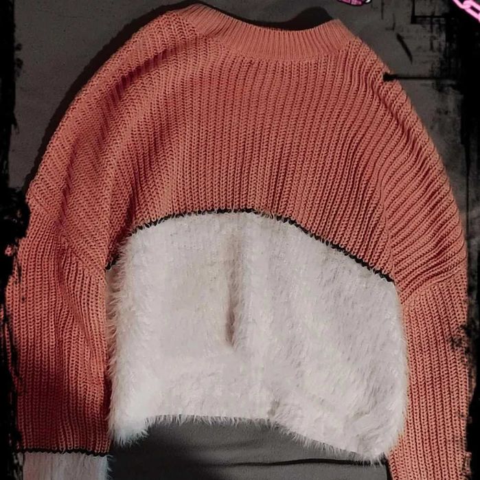 Geci primavara-toamna(din piele,no fear) si un pulover pufos