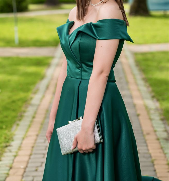 Rochie de seară / de bal, smarald, mărimea S/M