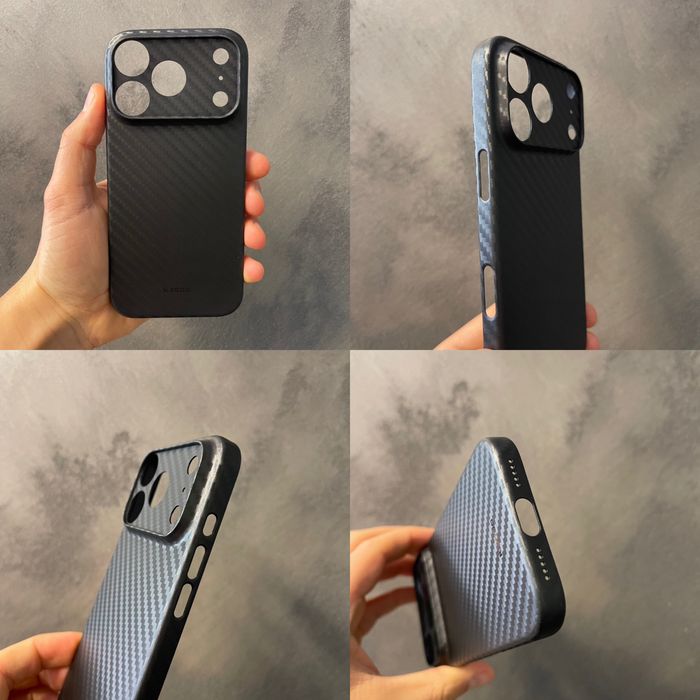 Тънък карбонов кейс Kzdoo за iPhone 17 Pro 17 Pro Max 17 17 Air