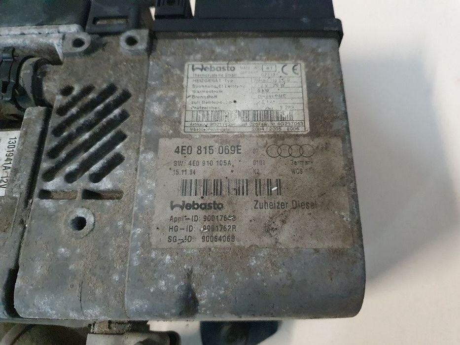 Sirocou Webasto AUDI A8 II 4E2, 4E8 2002 - 2010 3.0 TDI quattro ASB 4E0815069E