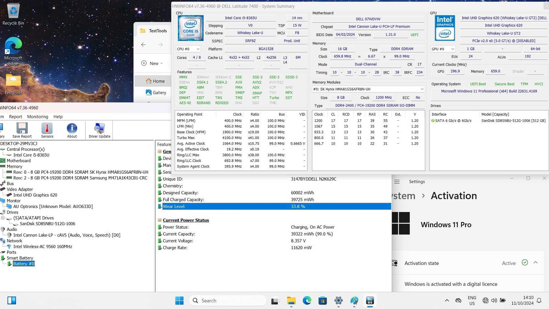 Dell Latitude 7400 FHD IPS I5-8365U/512GB/16GB