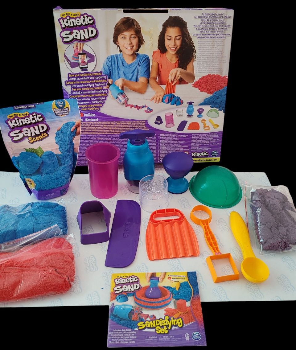 Комплект Kinetic Sand - Мега аксесоари + пакет пясък. Несъхнещ