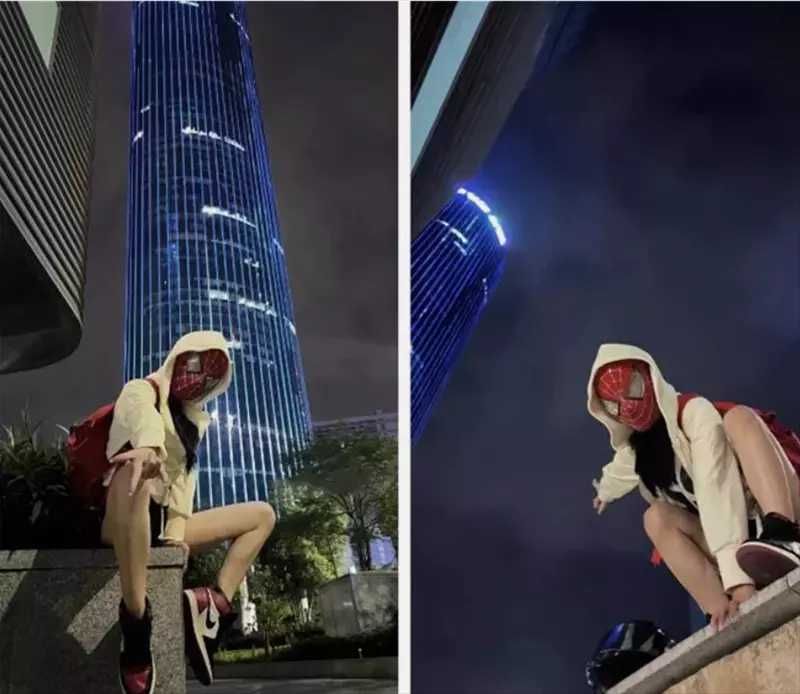 Реалистична Маска Спайдърмен Марвел с мигащи светещи очи дистанционно