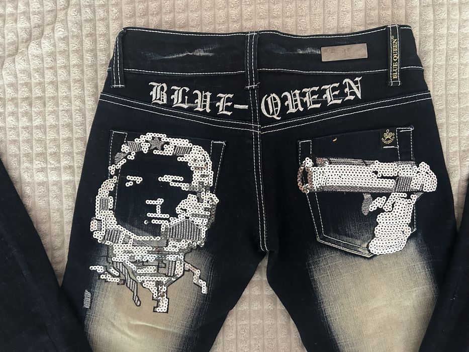 Blue Queen low waist дънки