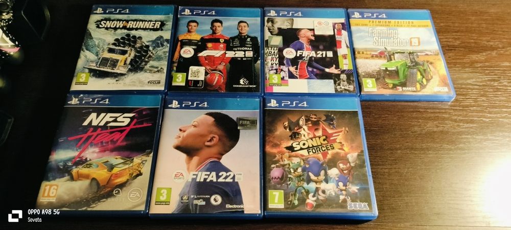 ‼️De vânzare Ps4 slim 512gb + 2 controller+8 Joc+ ventilator ‼️