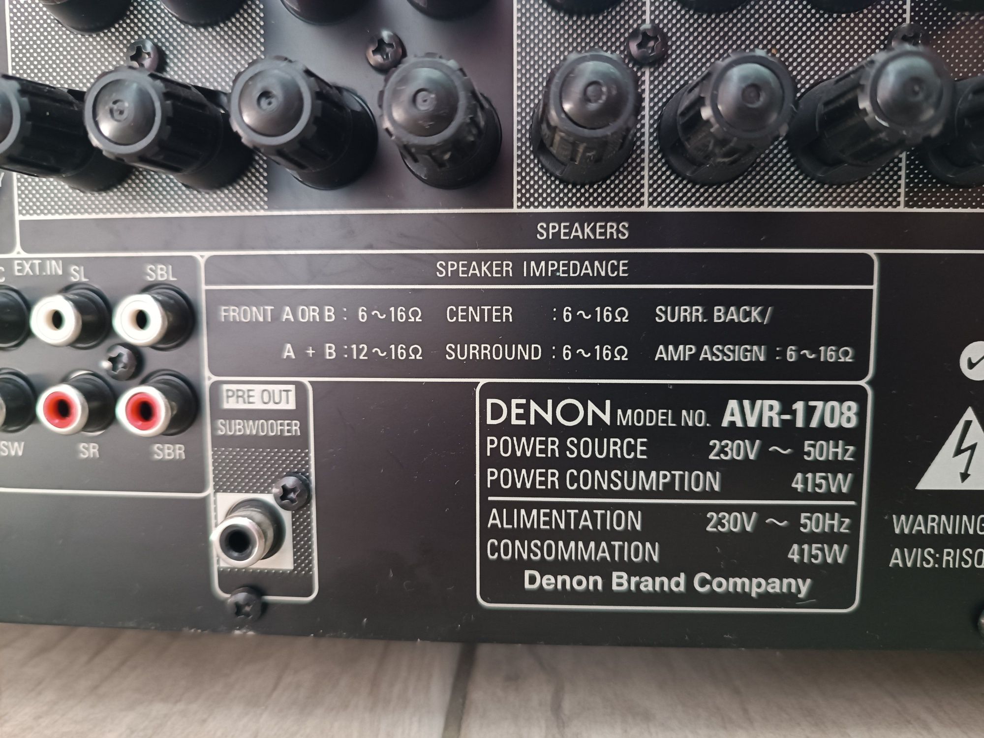 Denon AVR-1708 7.1ch