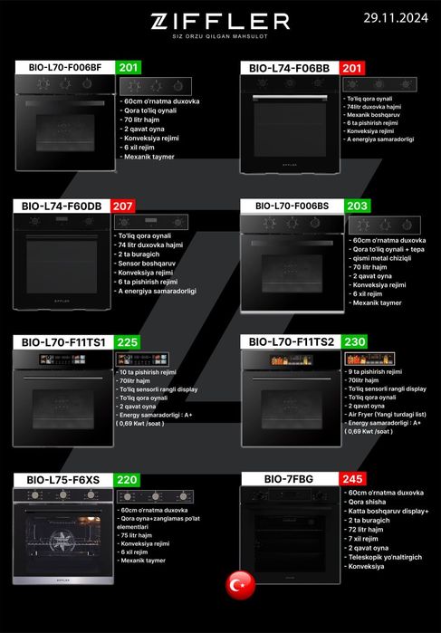 Вытяжка турецкая встроенная техника для кухни оптом оригинал