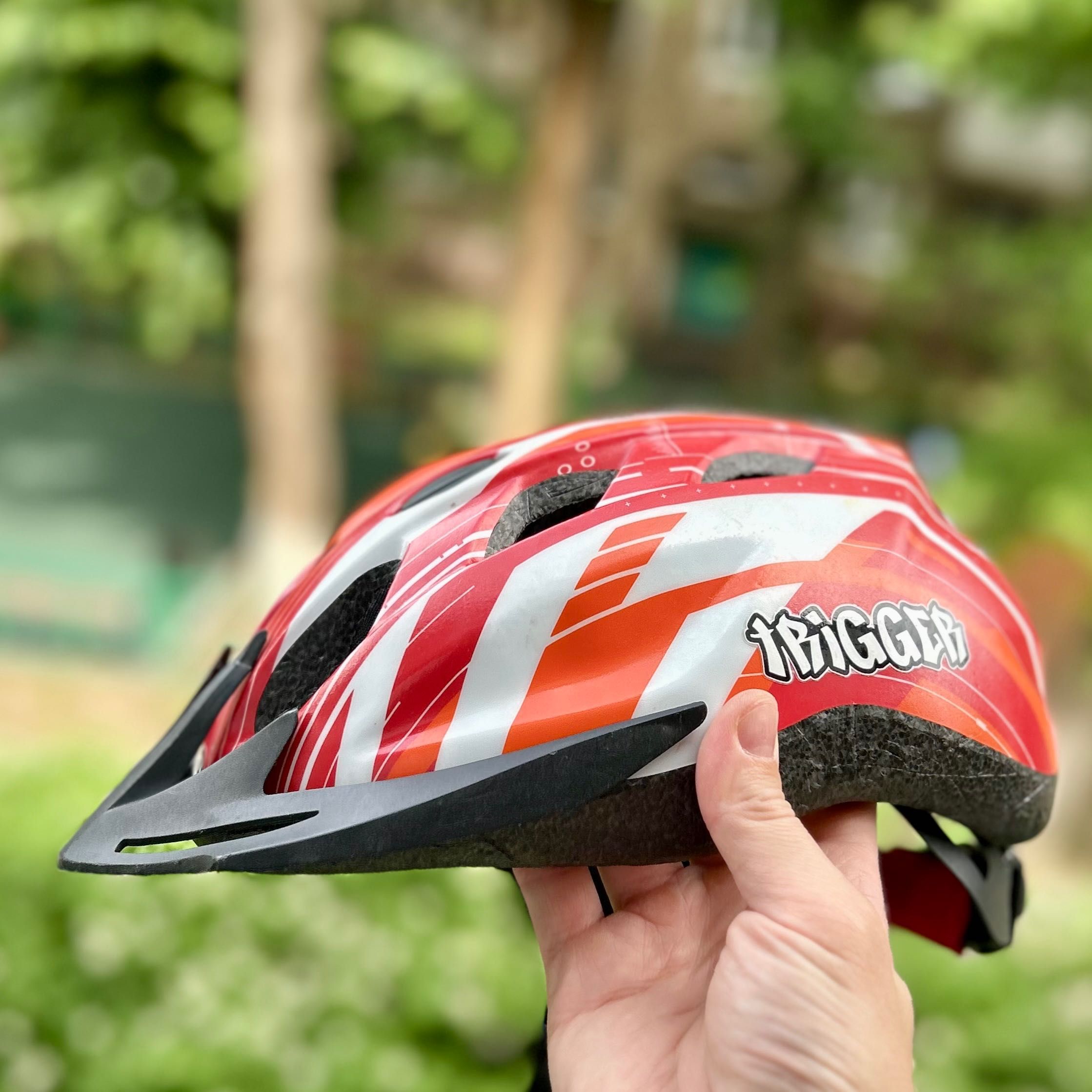 Детский велосипедный шлем Trigger FS (красный)