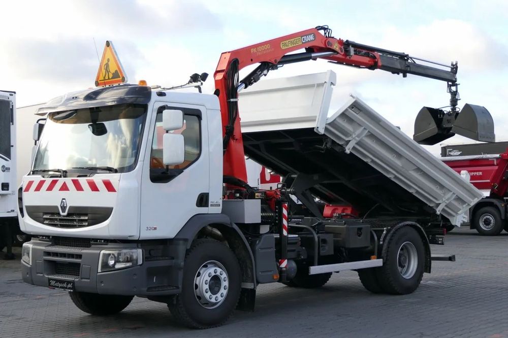 Renault PREMIUM 19T - 320 DXI / Basculant + HDS / Hydroboard / 3-SIDED KIPPER - 4.25M / EURO 5