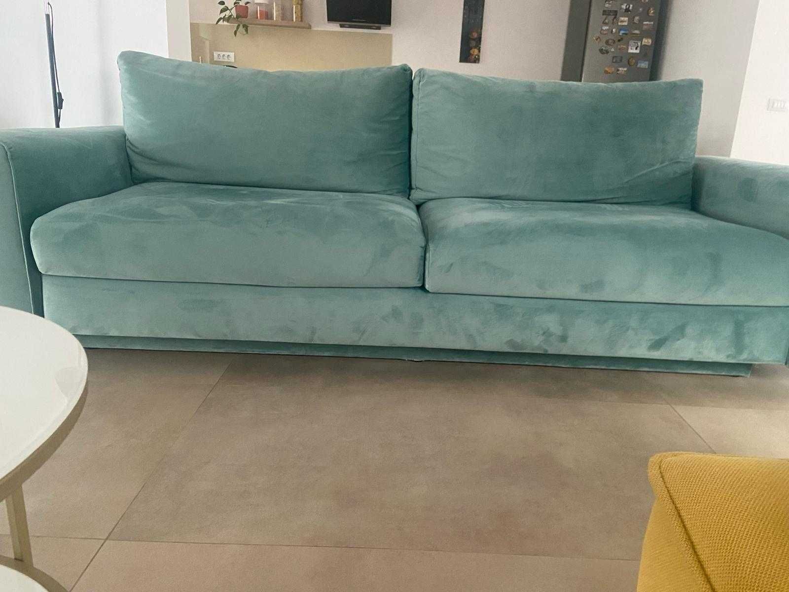 Canapea extensibila Rovere 3 locuri Bella L Piano Mint