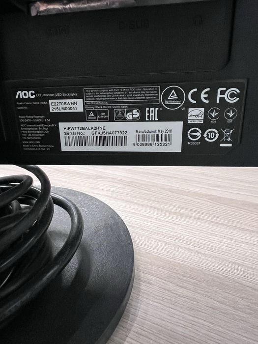 Монитор AOC в идеальном состоянии