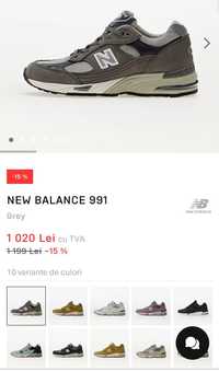 Adidas  bărbați New Balance 991   45 1/2