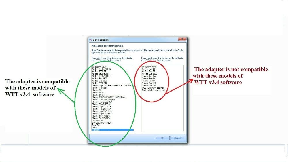 Eberspacher Webasto USB interface diagnose EDiTH WТT-v3.6.7