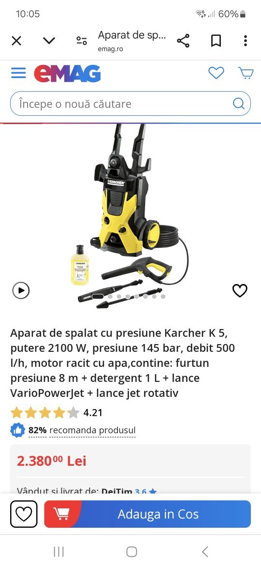 Spălător cu presiune Karcher K5.660