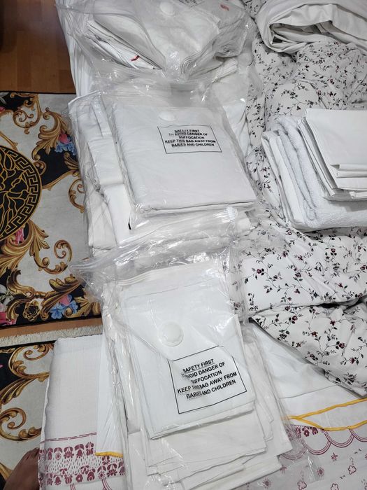 Lenjerie bumbac +prosoape bumbac