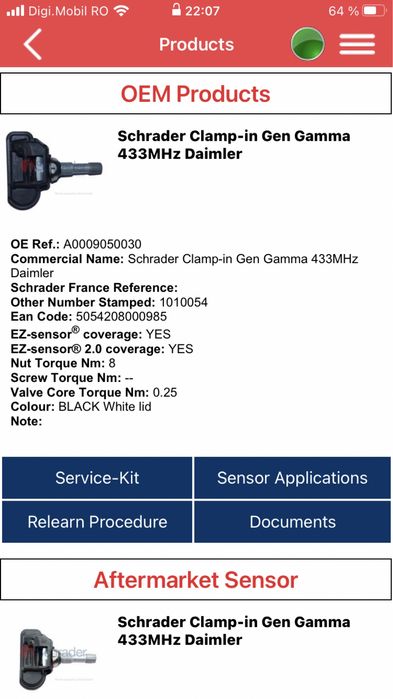 Senzorinoi Presiune Mercedes GLA/C/E/GLE/GLK/GLS/S/GLC/CLA