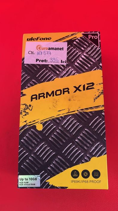 Telefon mobil Ulefone Armor X12 Pro Orange, 4G, IPS 5.45", 8GB -A-