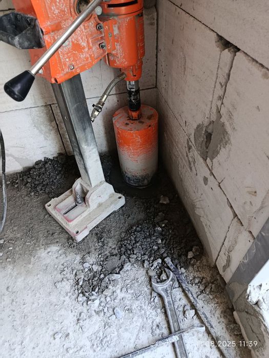 Almazni bur beton g'ish bulok teshish,istalgan razmerdagi teshiklar